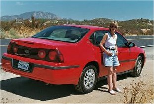 The hire car